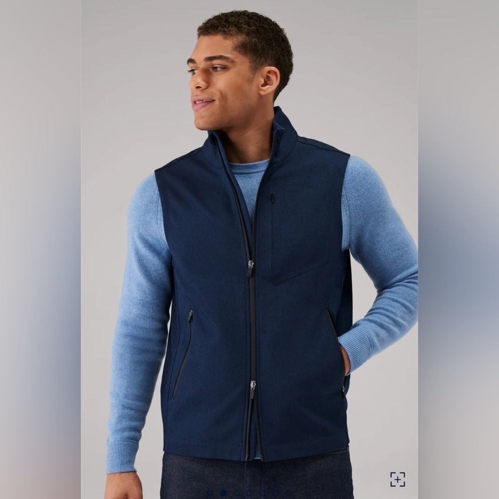 Mack Weldon Latitude Vest True Navy Heather Size Small